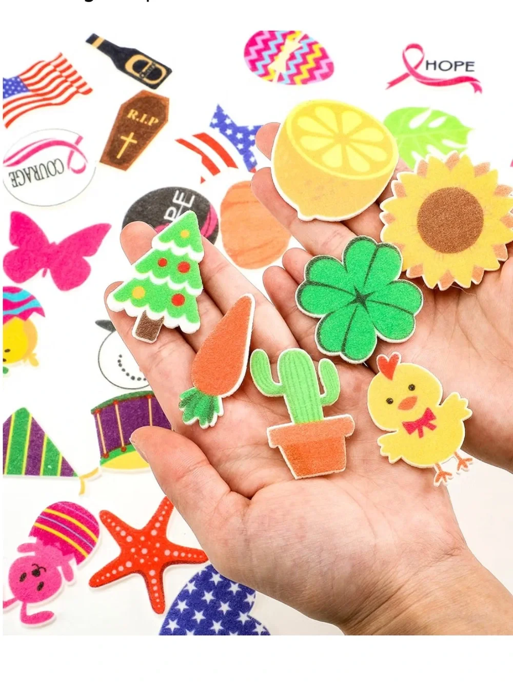 Felt Letter Board Icons Assortment - Holiday & Seasonal Felt Shapes 100 pcs
